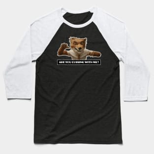 Fantastic Mr Fox - Foxy - Cussing - Weathered Baseball T-Shirt